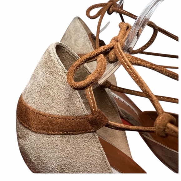 MANOLO BLAHNIK suede and leather heels 🤎 - Picture 5 of 8